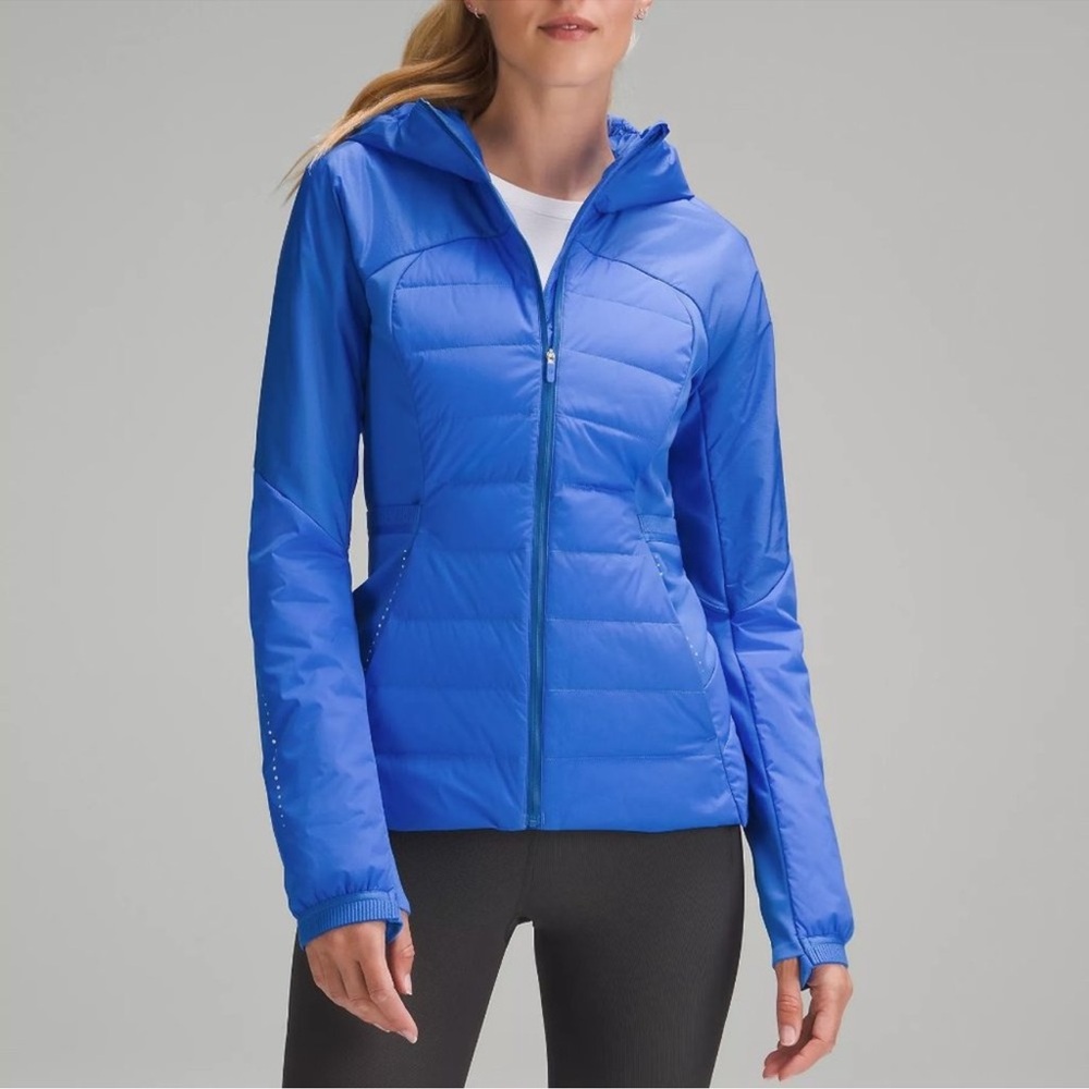 Lululemon Down for it All Puffer Jacket in Wild Indigo, size 8
